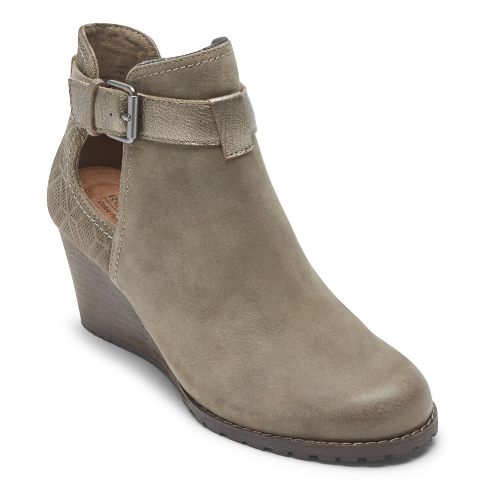 Rockport Boots Dame Grå - Cobb Hill Lucinda Open - TVYA65378